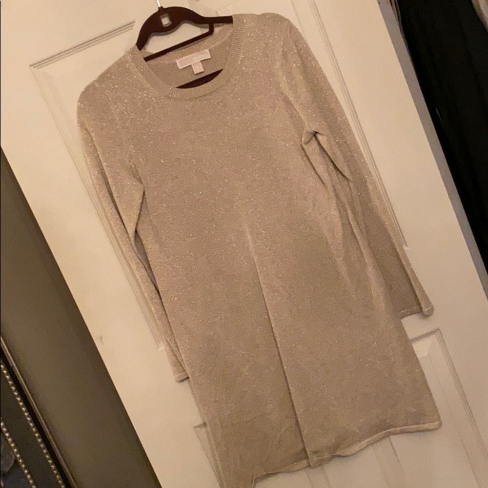 Michael Kors Gold Sweater Dress